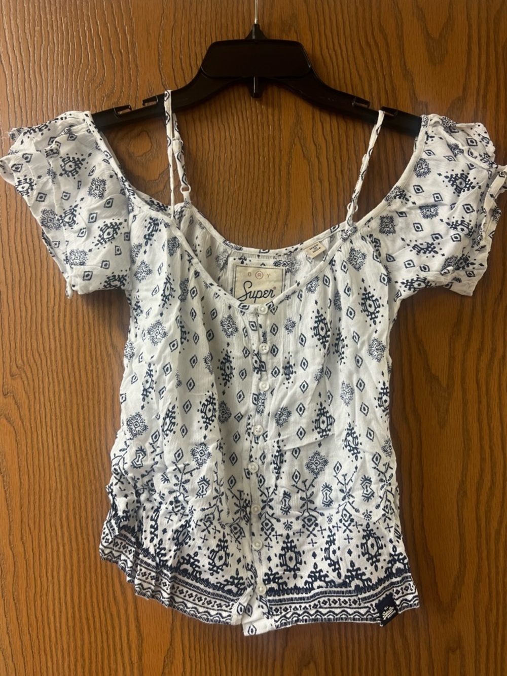 Super Dry Off-Shoulder Peasant Top